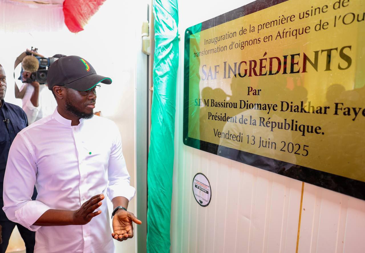Tournée économique : le Président Diomaye a inauguré l’usine SAF Ingrédients, située à Ross Béthio