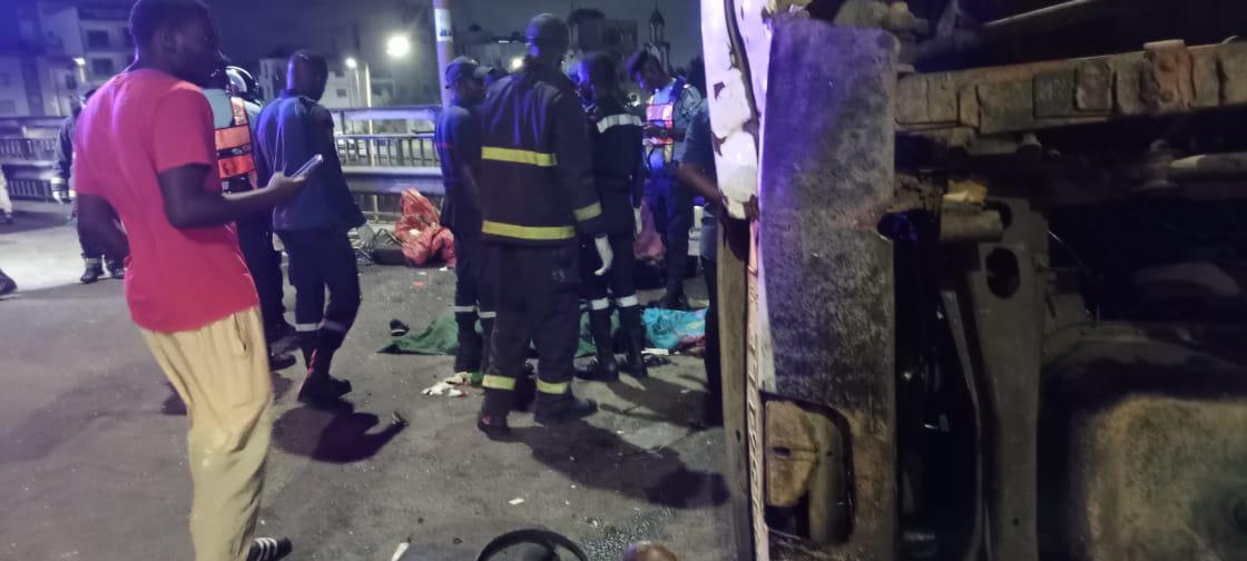 Accident à Dakar : une collision entre un car Ndiaga Ndiaye et un 4X4 fait un mort et 37 blessés dont 7 graves