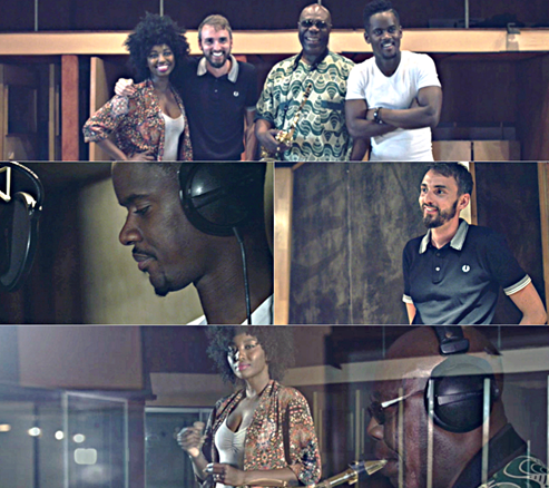 JO 2016: Black M, Christophe Willem & Inna Modja avec Manu Dibango pour interpréter l'hymne de la Francophonie