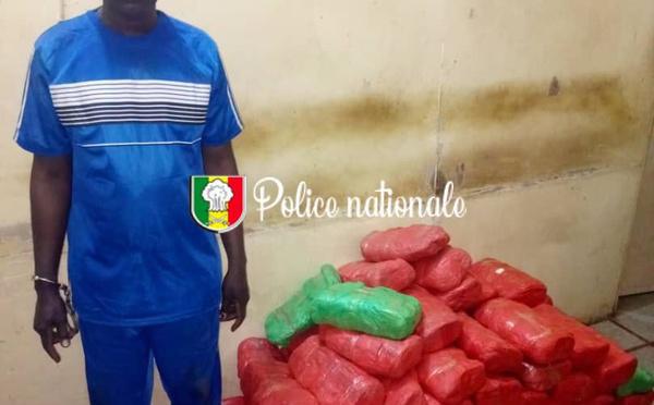Kaolack : 82 kg de chanvre indien saisis à Keur Laly, un convoyeur interpellé