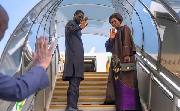 Bassirou Diomaye Faye quitte le Japon pour la France