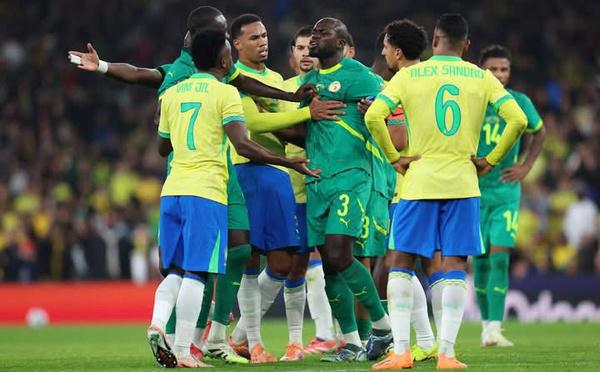 Amical : le Sénégal chute 2-0 face au Brésil, fin de 26 matchs d’invincibilité