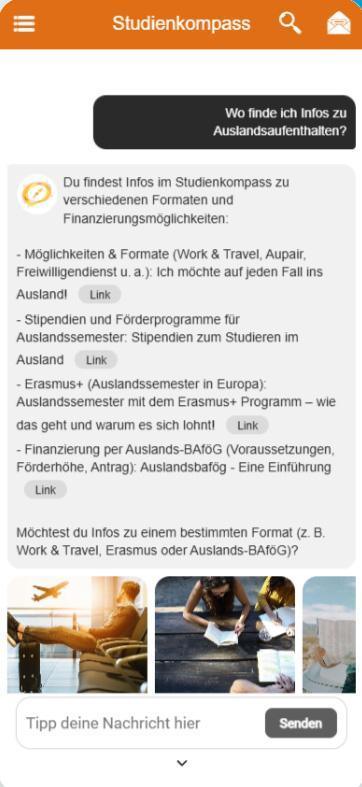 Wie finde ich etwas in der App? Wie finde ich etwas in der App?