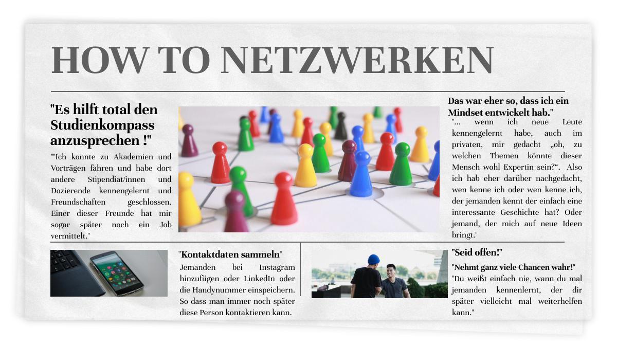 Berufliche Kontakte und Netzwerkarbeit, Teil 2: How to Netzwerken Berufliche Kontakte und Netzwerkarbeit, Teil 2: How to Netzwerken