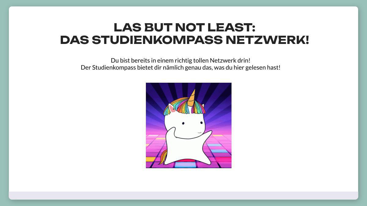 Berufliche Kontakte und Netzwerkarbeit, Teil 4: Das Studienkompass Netzwerk!