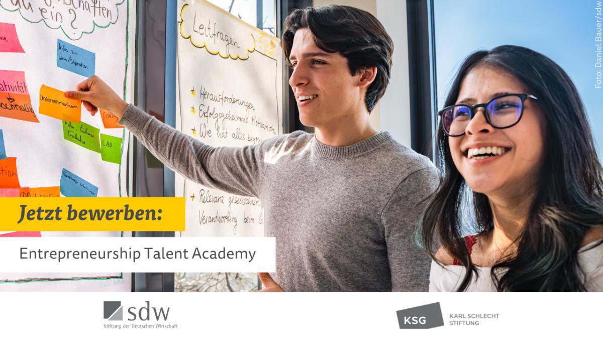 Entrepreneurship Talent Academy - Jetzt bis 27. September bewerben!