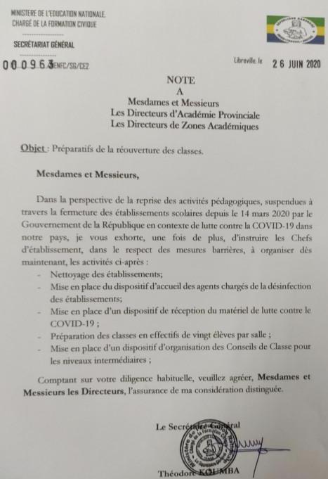 Preparatifs De La Reouverture Des Classe