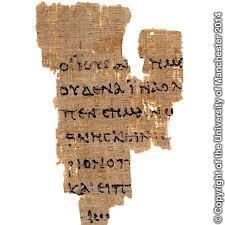 ¿Hasta qué punto se puede decir que el texto del Nuevo Testamento es fiable? “Compartir” (282) de 14 de febrero de 2019. Preguntas y respuestas Escribe Antonio Piñero Foto del Papiro 52, del siglo II (en concreto ¿hacia el 150?)= Jn 18,31-33.37