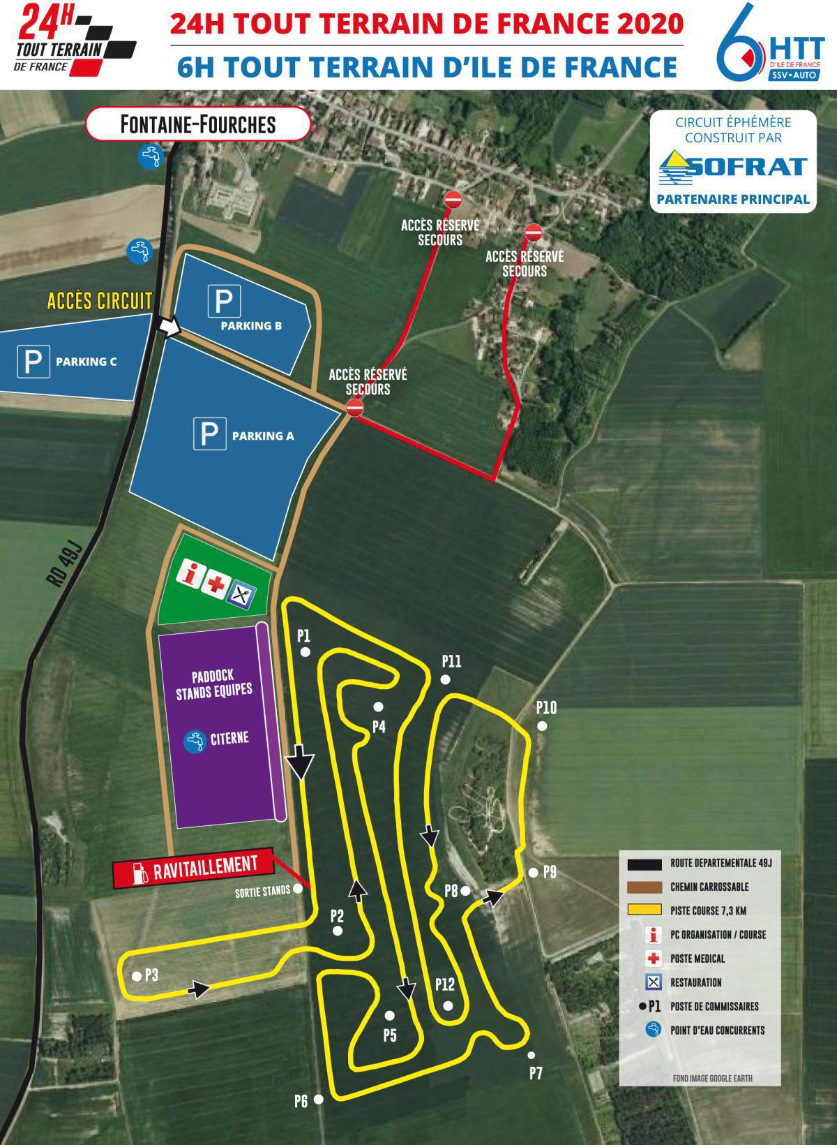 Le tracé du circuit 2020 Le tracé du circuit 2020