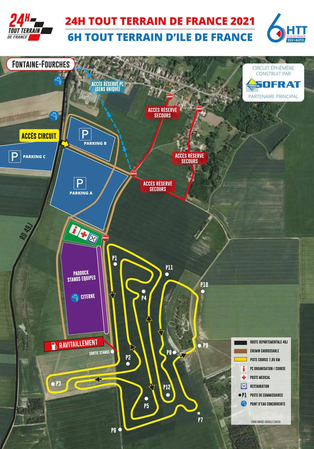 Le tracé du circuit 2021 Le tracé du circuit 2021