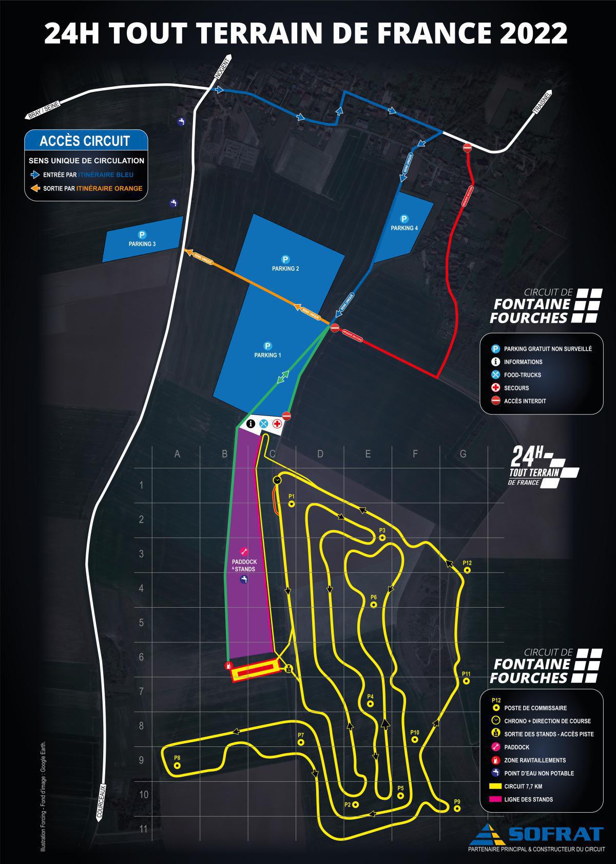 Le plan du circuit 2022 Le plan du circuit 2022