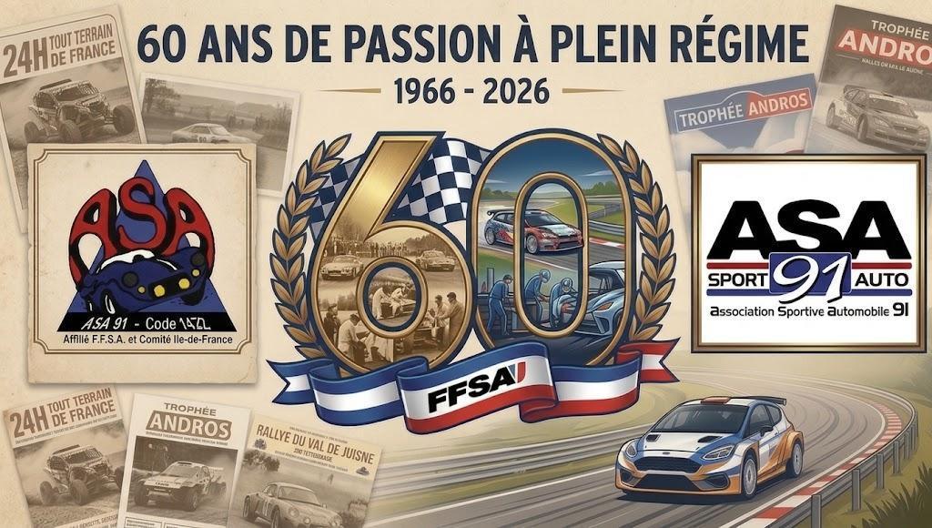 L'ASA91 fête ses 60 ans de passion pour les sports mécaniques !