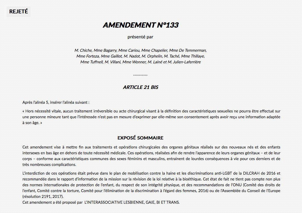 Intersexuation : la binarité des député·e·s Intersexuation : la binarité des député·e·s