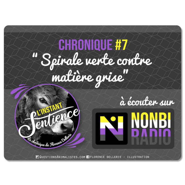 Spirale verte contre matière grise