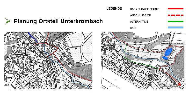 Innerörtlicher Fuß- und Radweg Innerörtlicher Fuß- und Radweg
