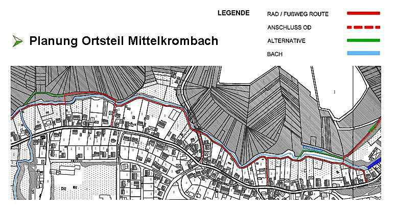 Innerörtlicher Fuß- und Radweg Innerörtlicher Fuß- und Radweg