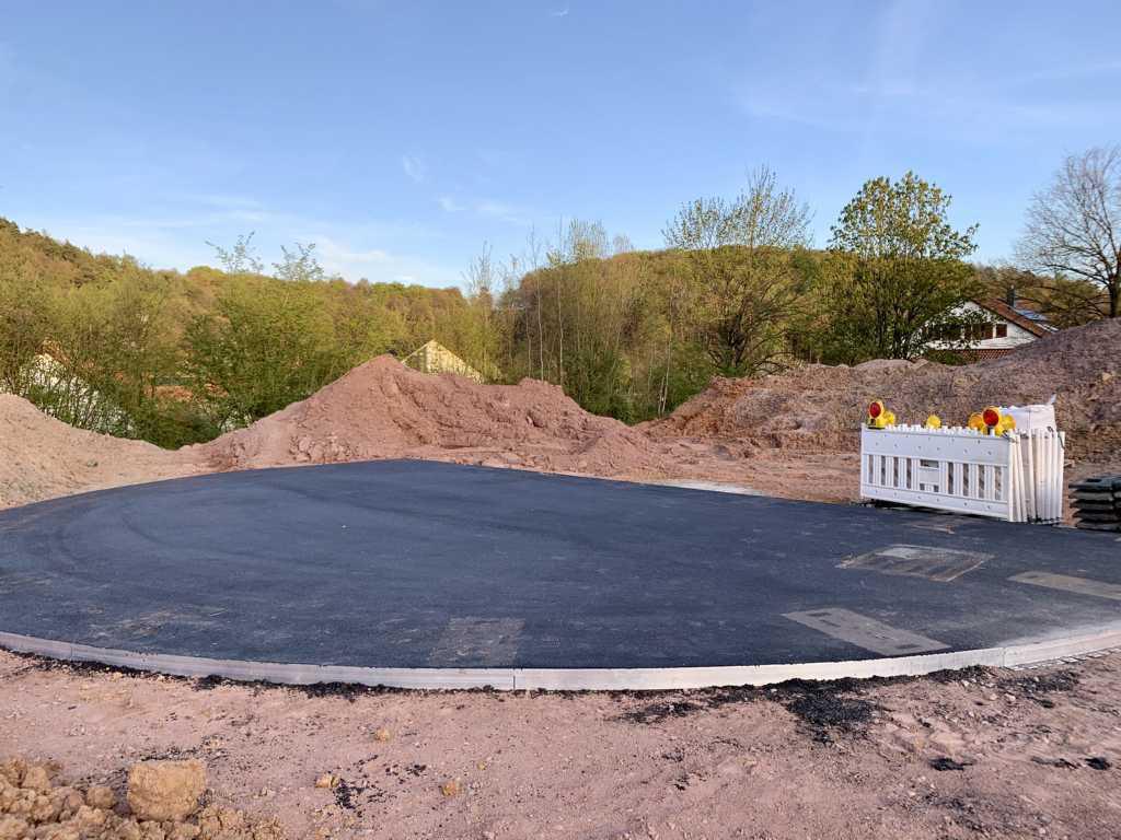 Baufortschritt am Sport- und Freizeitgelände Baufortschritt am Sport- und Freizeitgelände