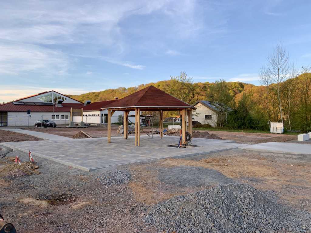 Baufortschritt am Sport- und Freizeitgelände Baufortschritt am Sport- und Freizeitgelände