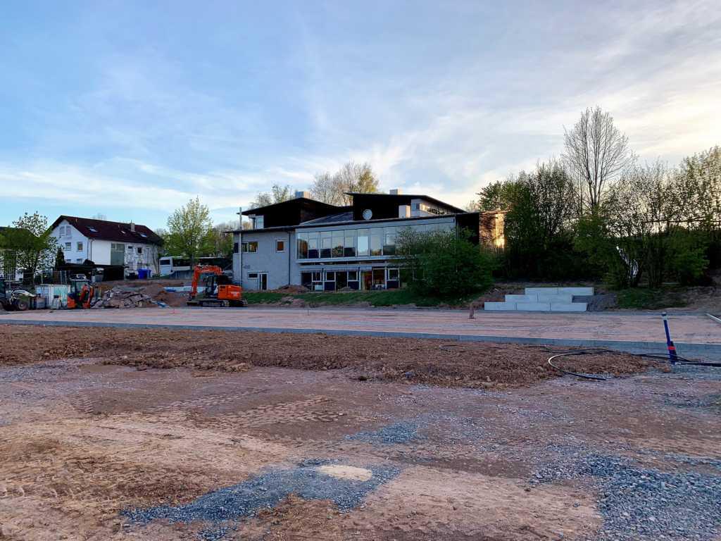 Baufortschritt am Sport- und Freizeitgelände Baufortschritt am Sport- und Freizeitgelände