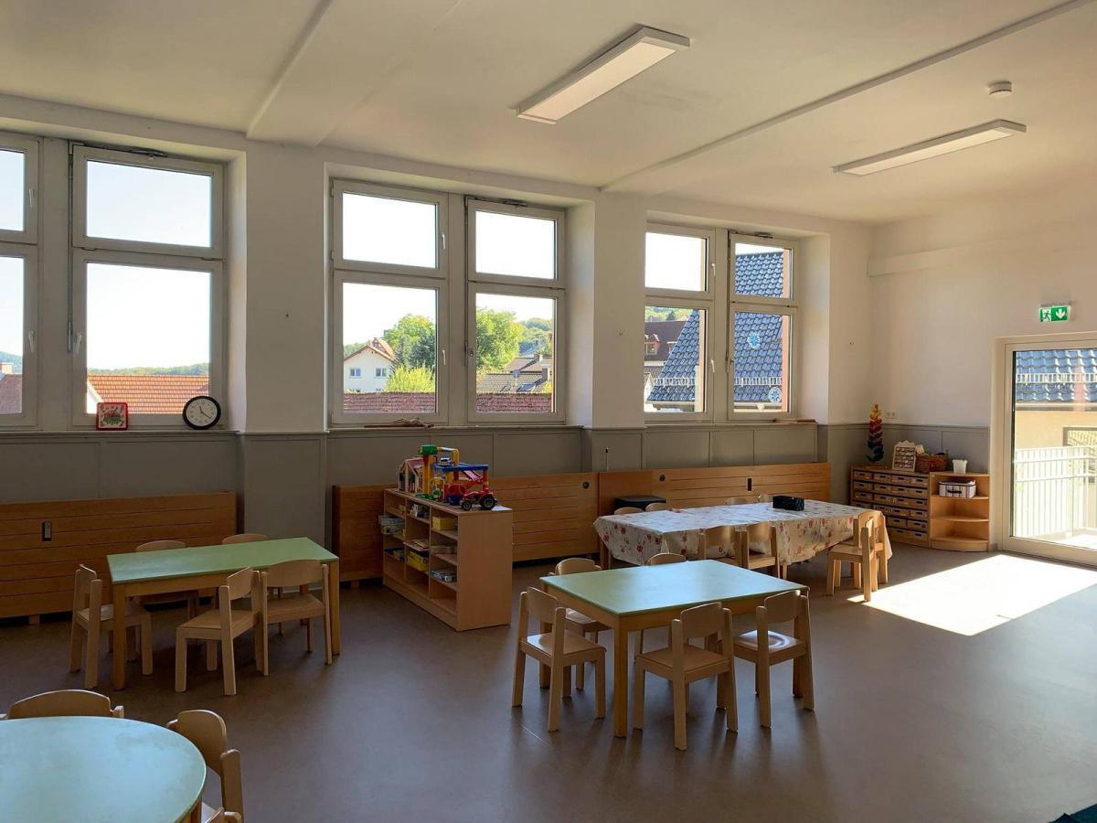 Kiga -Übergangslösung in der 'Alten Schule' ist fertig Kiga -Übergangslösung in der 'Alten Schule' ist fertig