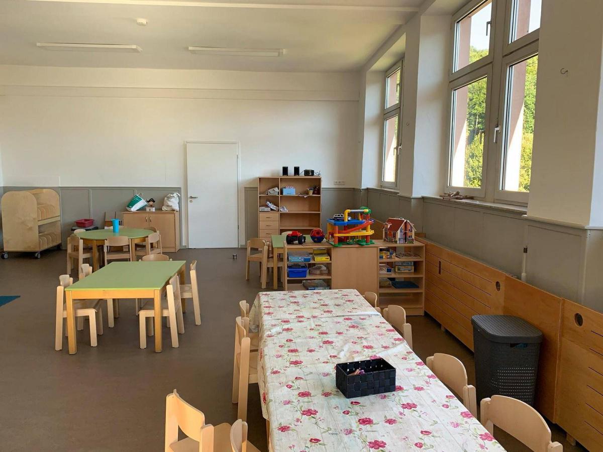 Kiga -Übergangslösung in der 'Alten Schule' ist fertig Kiga -Übergangslösung in der 'Alten Schule' ist fertig