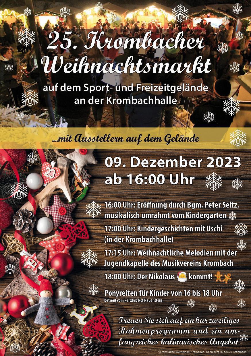 25. Krombacher Weihnachtsmarkt 25. Krombacher Weihnachtsmarkt