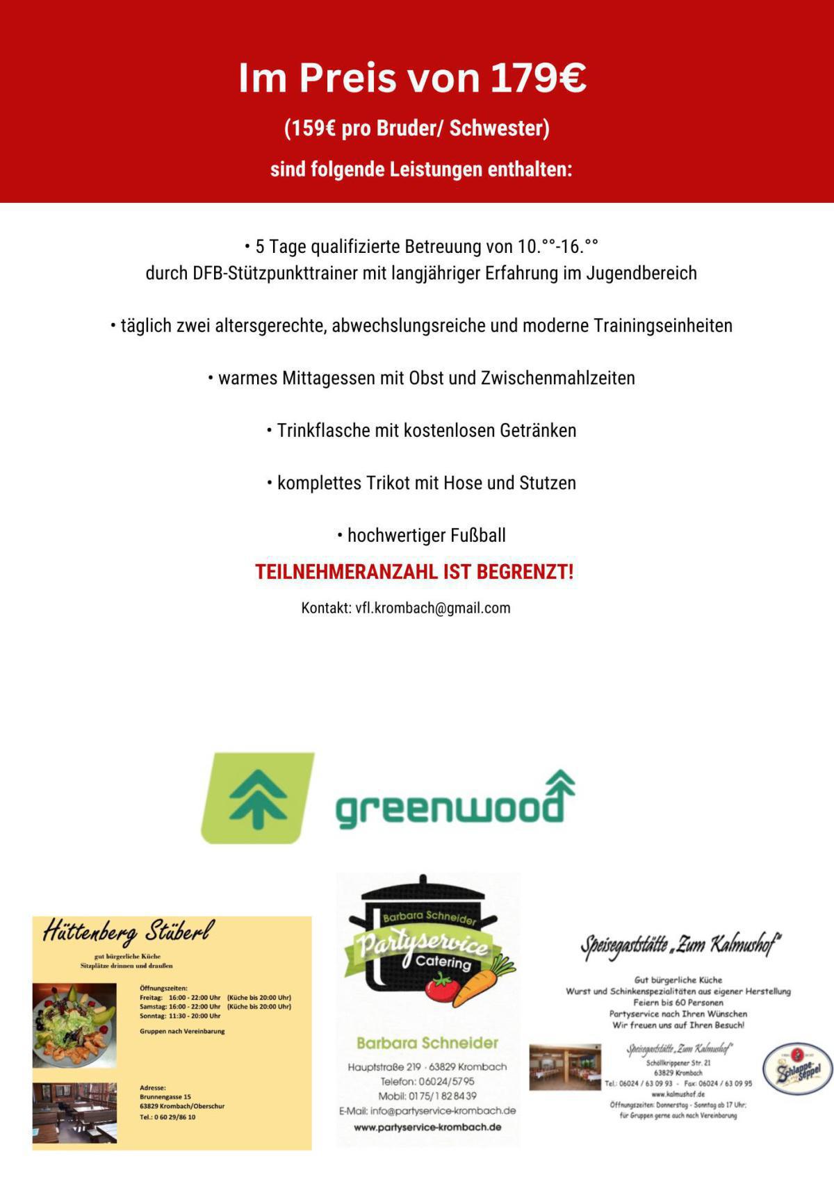 VfL Fußball­camp vom 05.-09. am Wald­sport­platz VfL Fußball­camp vom 05.-09. am Wald­sport­platz