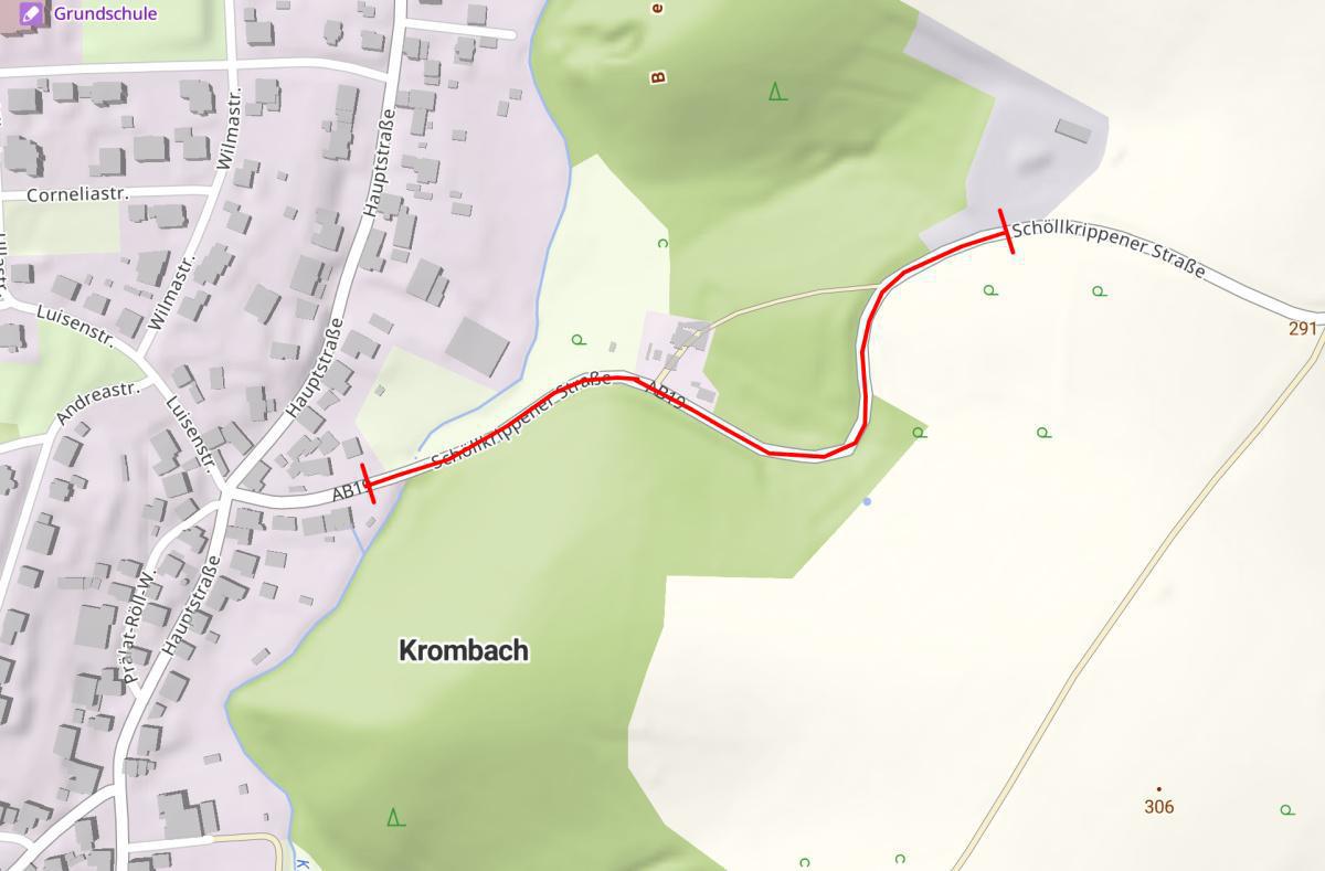 Straßen&shy;voll&shy;sper&shy;rung der Kreis&shy;straße AB 19 vom 01.09.2025 bis 05.09.2025