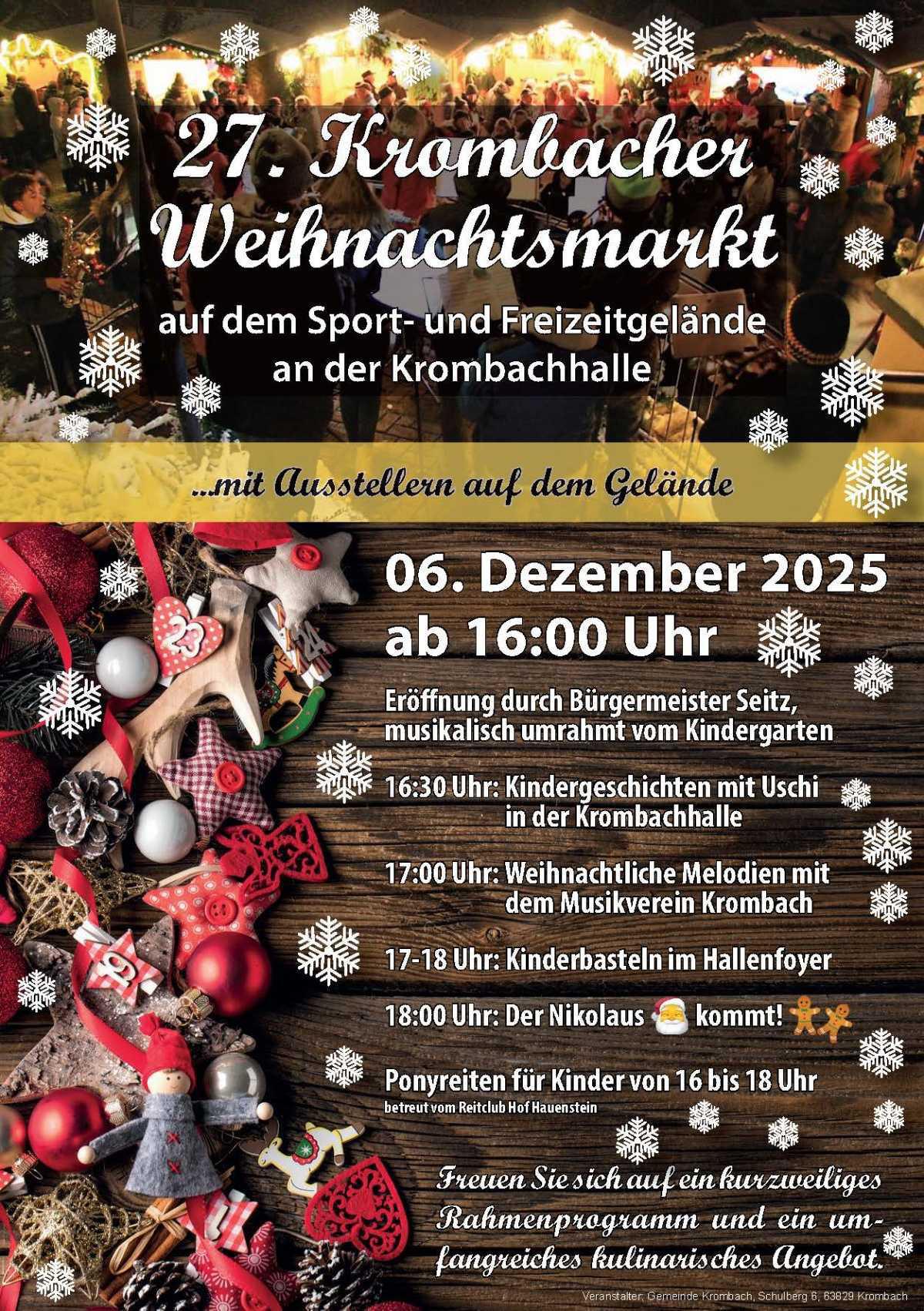 27. Krombacher Weihnachtsmarkt
