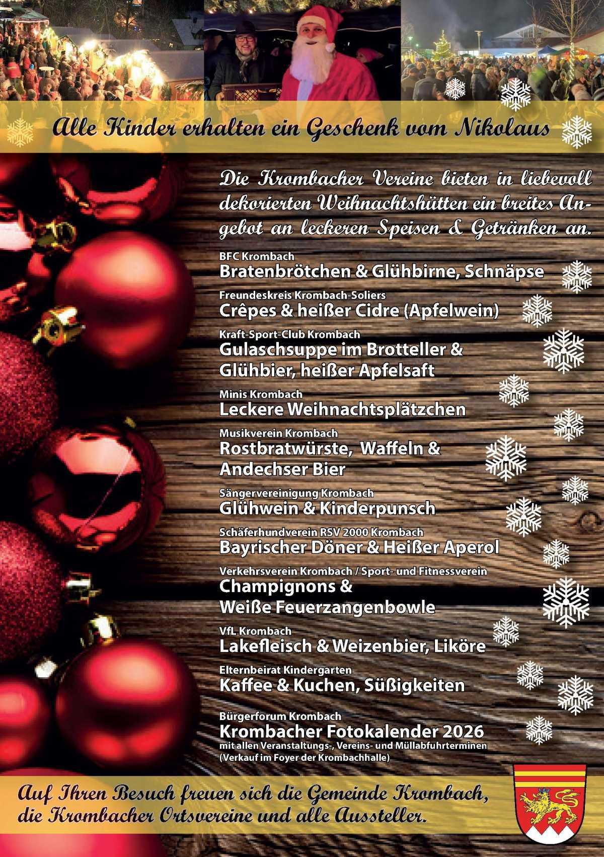 27. Krombacher Weihnachtsmarkt 27. Krombacher Weihnachtsmarkt