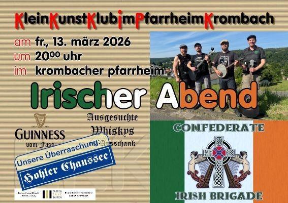 Irischer Abend im Pfarrheim Krombach