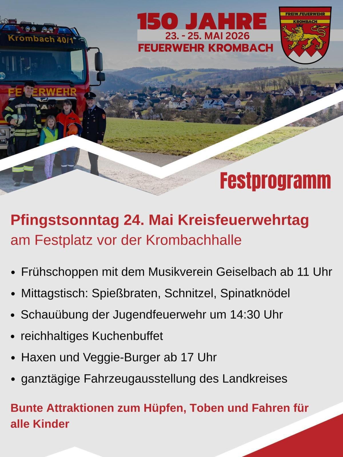 150 Jahre Freiwillige Feuerwehr Krombach