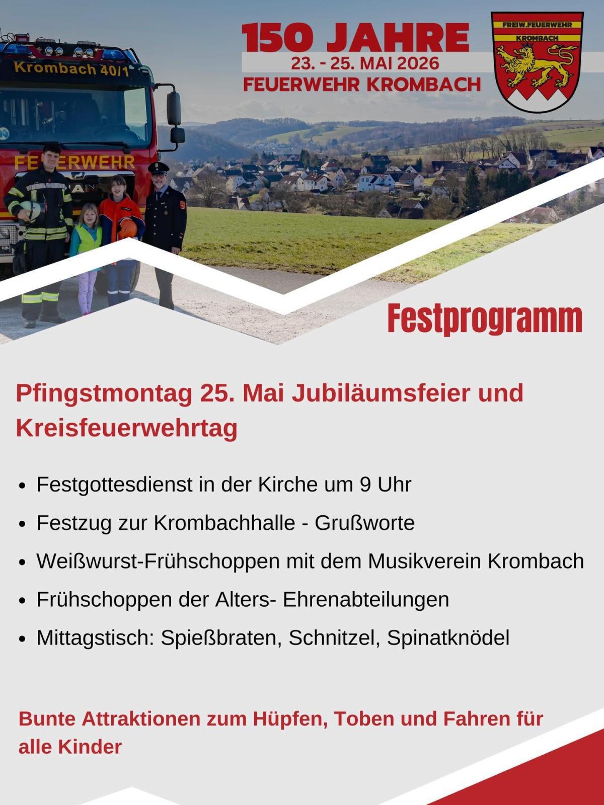 150 Jahre Freiwillige Feuerwehr Krombach