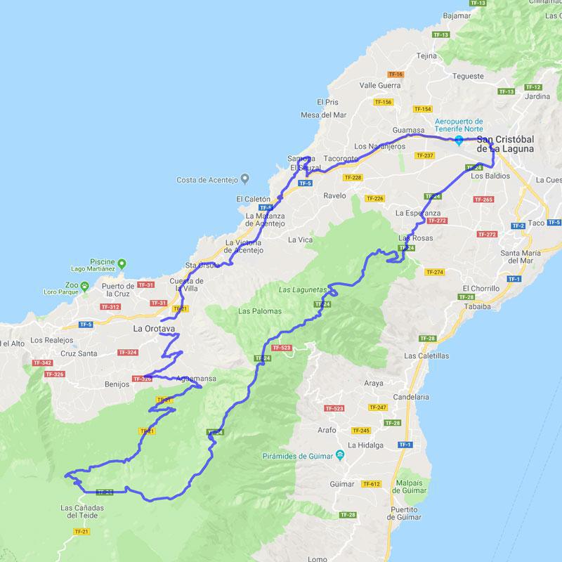 Ruta 2. Ascenso al Teide desde la Orotava (circular) Ruta 2. Ascenso al Teide desde la Orotava (circular)