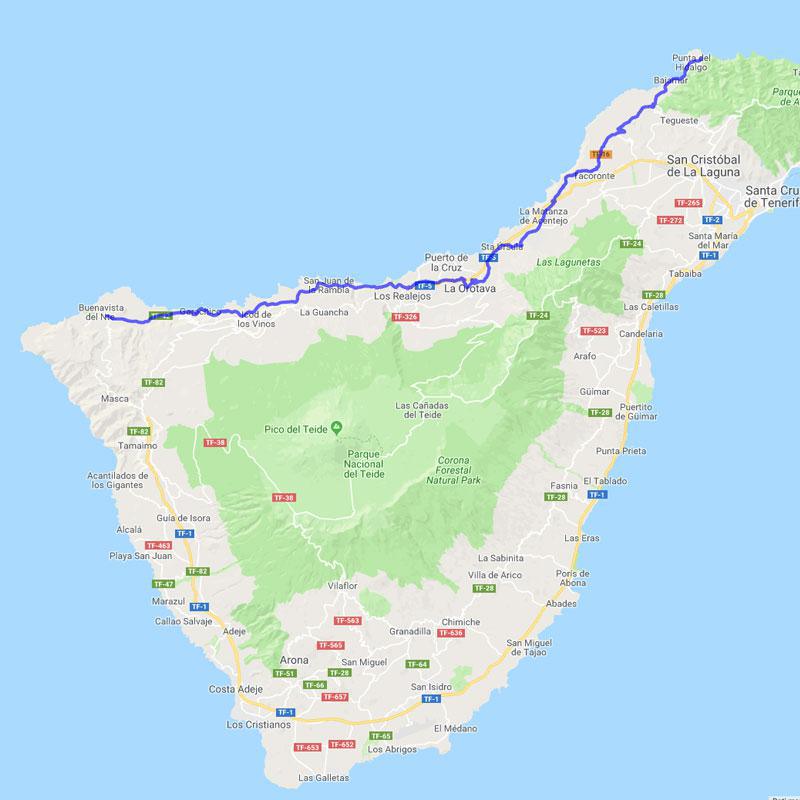 Route 4. Tenerife de una esquina a otra.