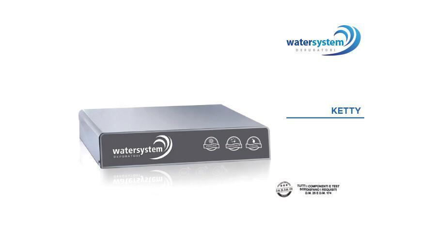 KETTY Osmo Silm Frigogasatore acqua diretta Sottozoccolo – 3 vie, Liscia, Gassata e Fredda