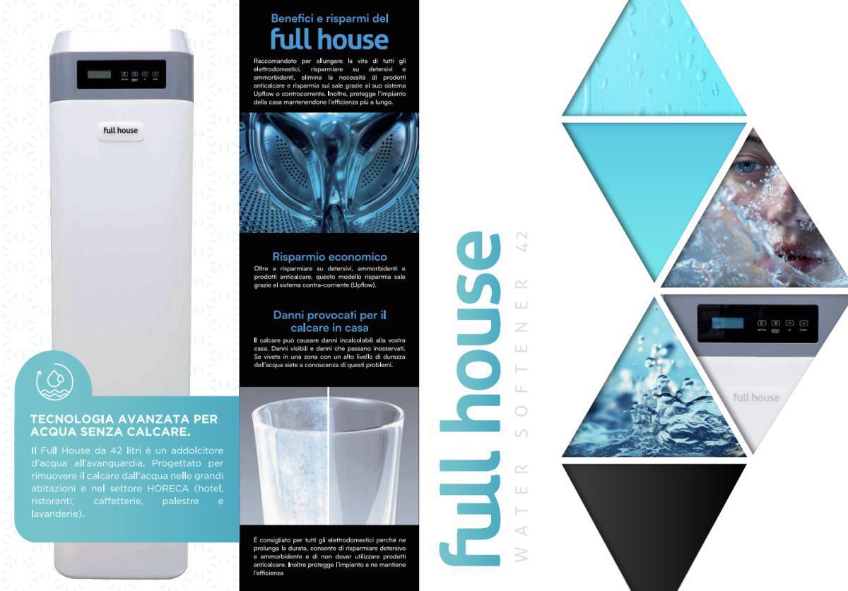 Full House addolcitore acqua 42 lt. resina Full House addolcitore acqua 42 lt. resina