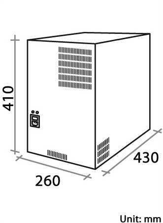 Polar refrigeratore a 3 vie sotto banco 60 lt/h