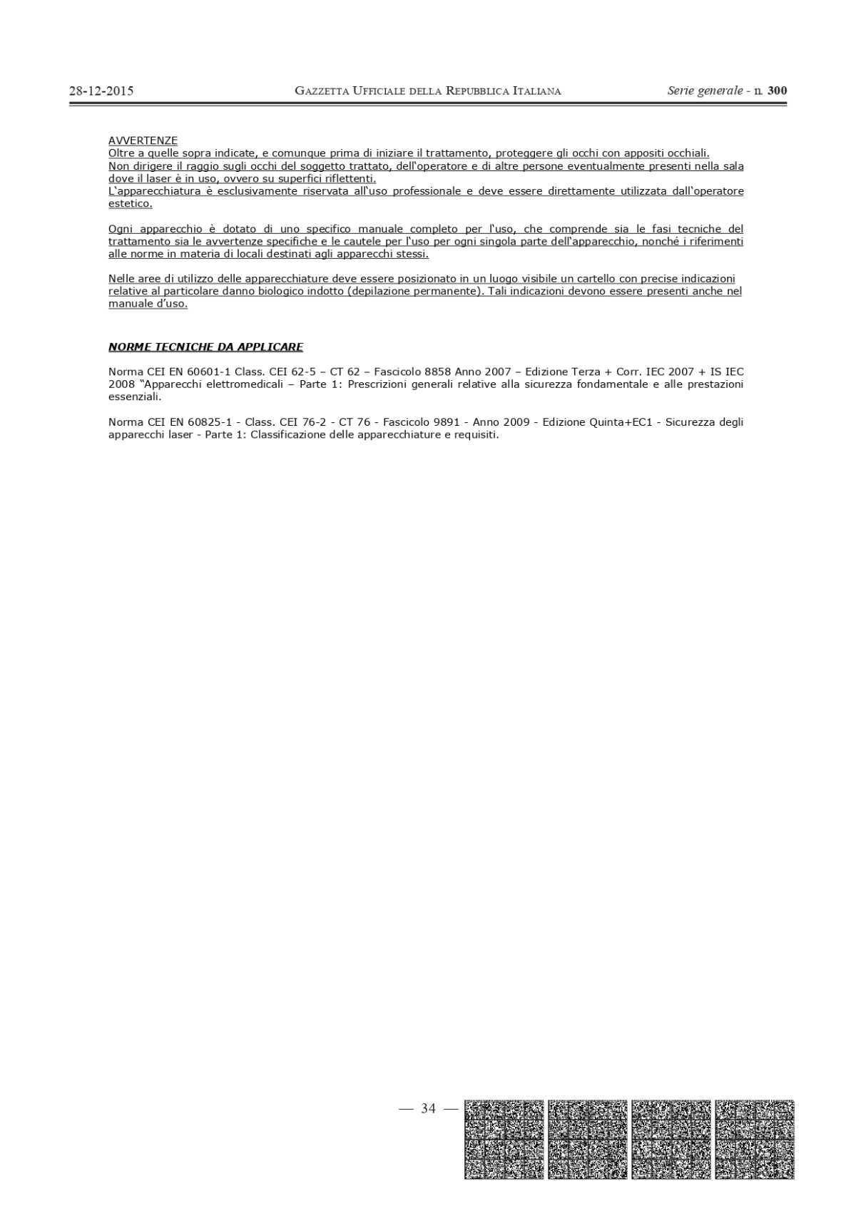 DECRETO MINISTERIALE 206 DEL 2015 allegato alla legge 1 del 4 GENNAIO 1990