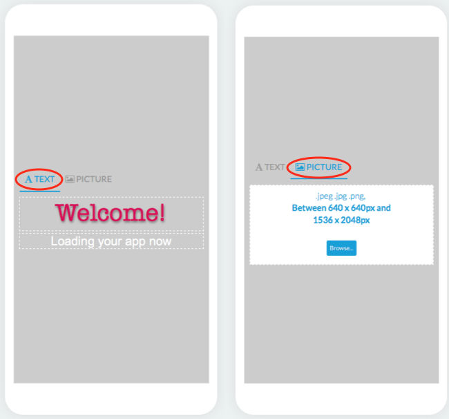 Launch screens | splash screens of the app (Native plans only) - The ...
