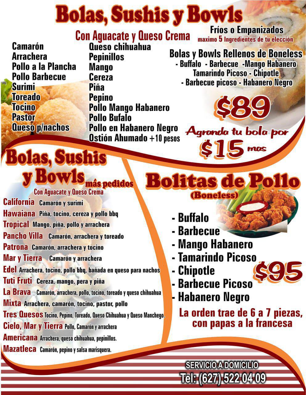 Menú parte 2