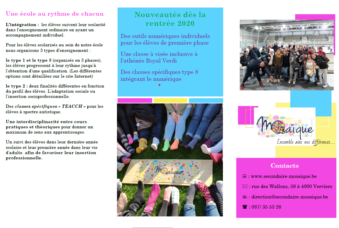 INSCRIPTIONS SEPTEMBRE 2020