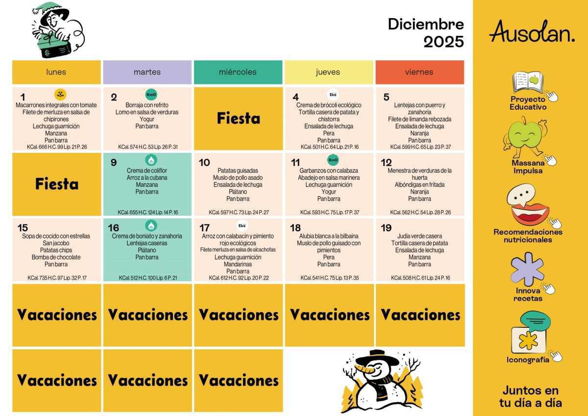 MENÚ COMEDOR MENÚ COMEDOR