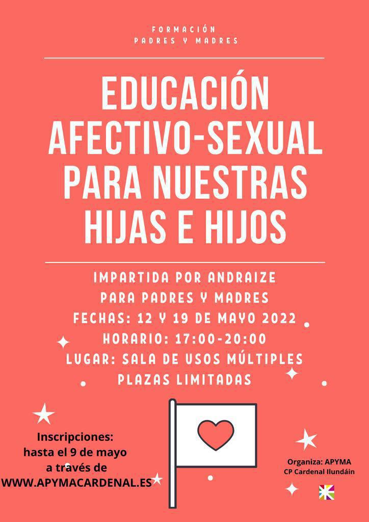 Formación sobre educación afectivo-sexual para nuestras hijas e hijos