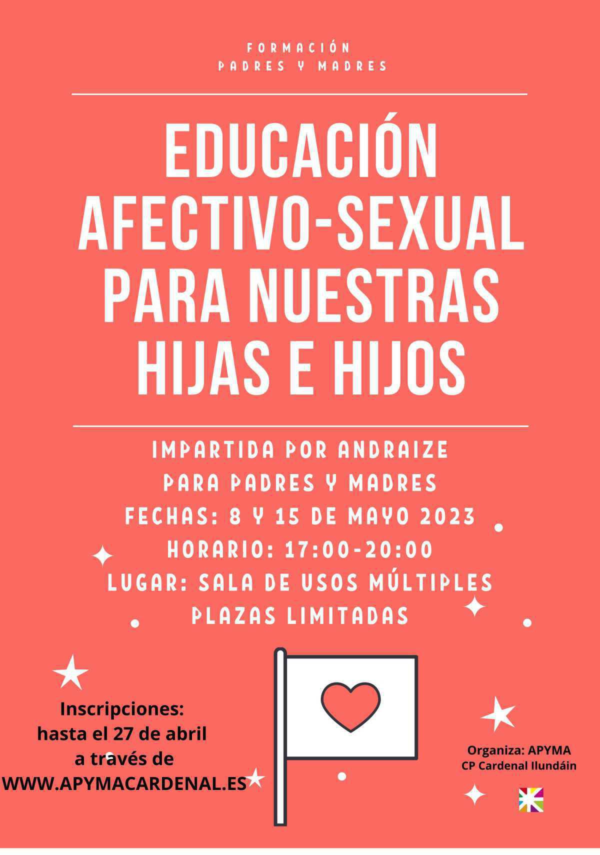 Taller de educación afectivo-sexual para nuestras hijas e hijos