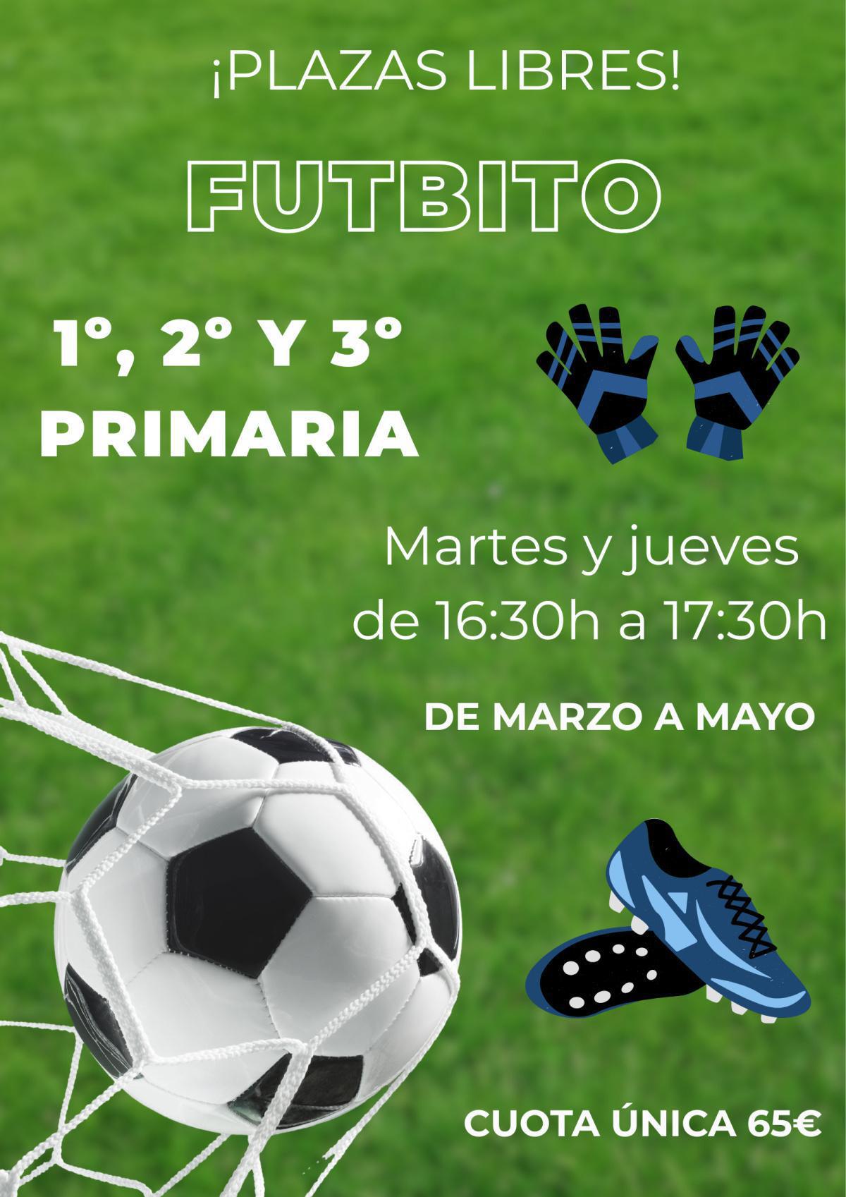 Plazas libres en fútbol txiki con ADC Ciudadela