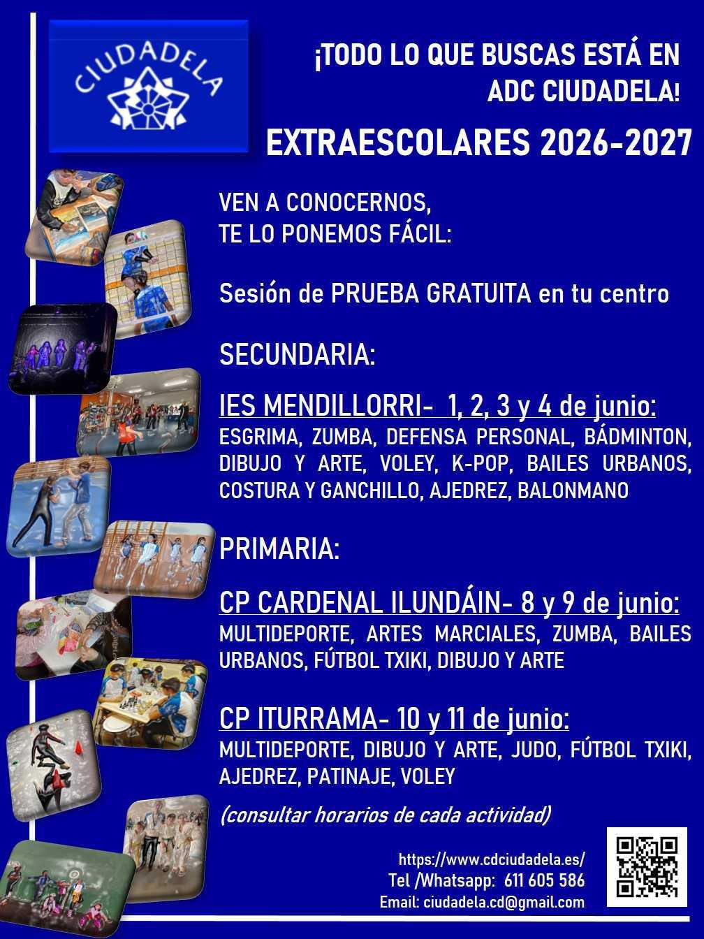 ¡Gratis! Prueba un día una extraescolar de ADC Ciudadela ¡Gratis! Prueba un día una extraescolar de ADC Ciudadela
