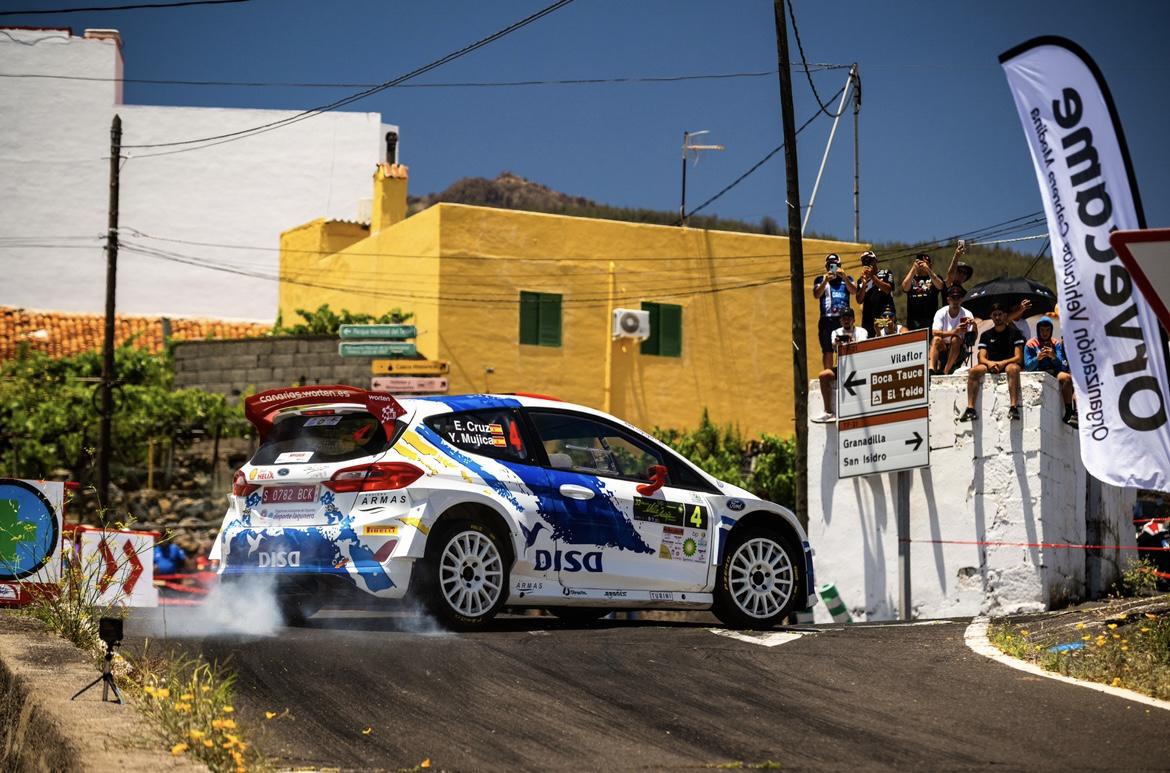 Enrique Cruz y su Ford Fiesta Rally2 vuelven a triunfar en Adeje