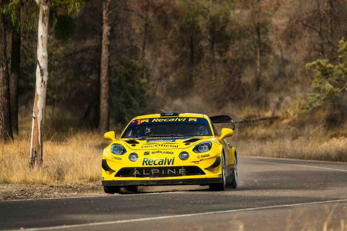 Jorge Cagiao, bicampeón del CERA - Recalvi con el Alpine Recalvi Rally Team