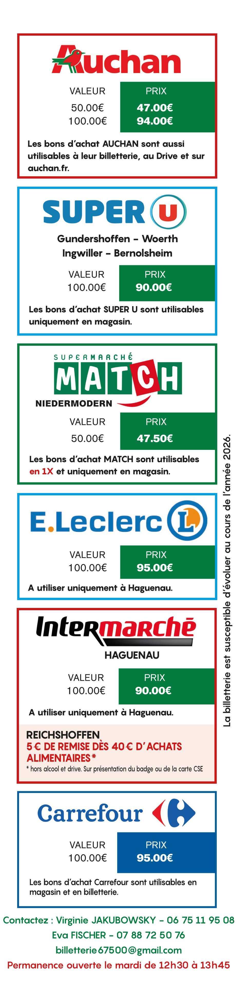 LES BONS D'ACHAT